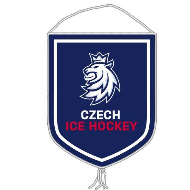 Sběratelská vlaječka logo lev Český hokej ČH