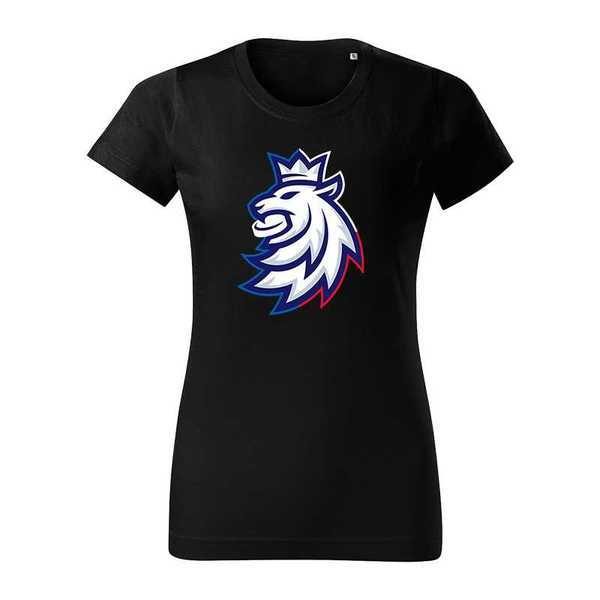 Women's T-shirt Tricolor logo Czech Hockey CH