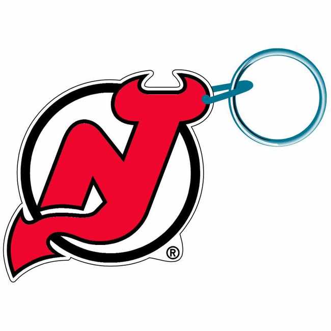 Key Ring NJD Acrylic Logo New Jersey Devils