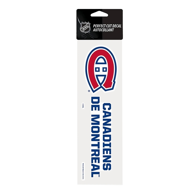 Samolepka 25 x 7,5 MON Perfect Cut Decal TEAM Montreal Canadiens