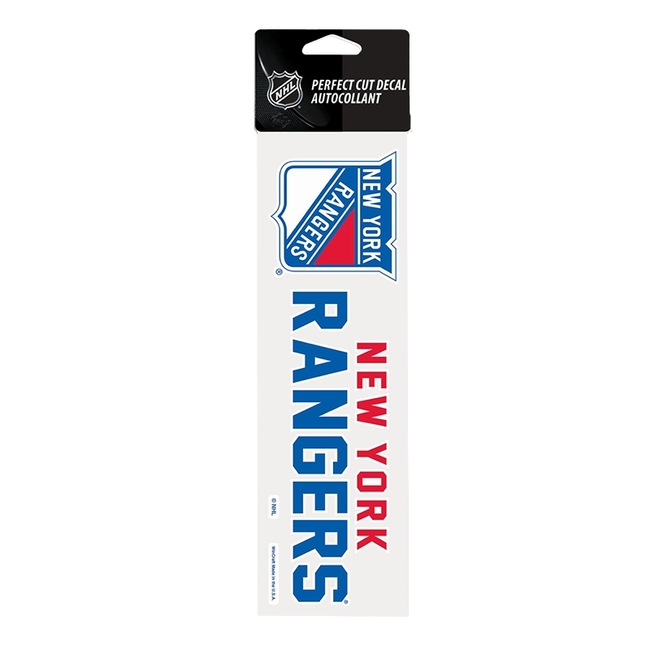 Sticker 25 x 7,5 NYR Perfect Cut Decal TEAM New York Rangers