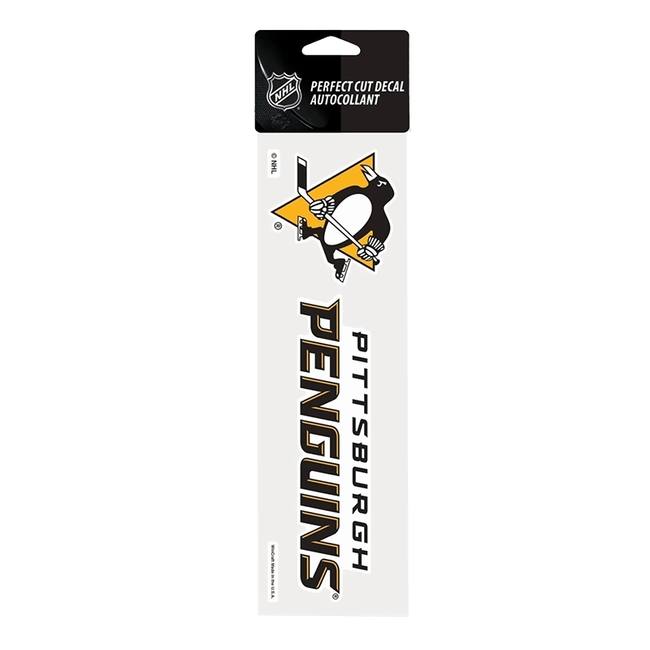 Samolepka 25 x 7,5 PIT Perfect Cut Decal TEAM Pittsburgh Penguins