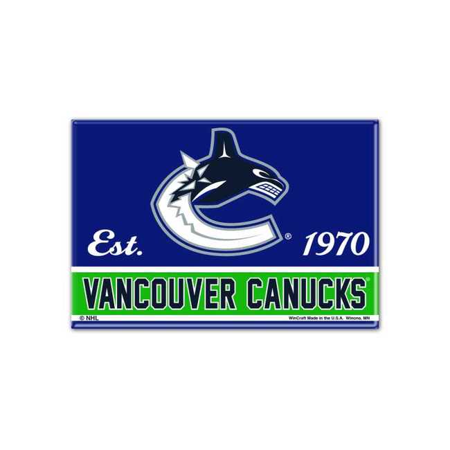 Kovový magnet VAN TEAM Vancouver Canucks