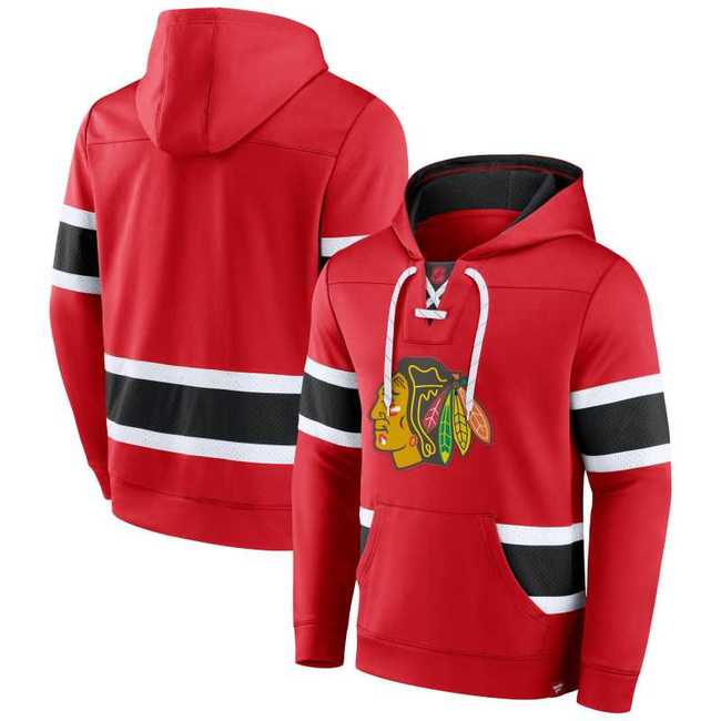 Mikina pánská CHI Mens Iconic NHL Exclusive Pullover Hoodie Chicago Blackhawks