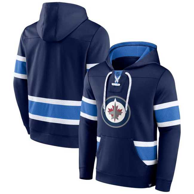 Mikina pánská WIN Mens Iconic NHL Exclusive Pullover Hoodie Winnipeg Jets