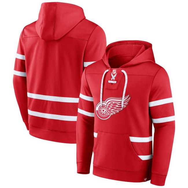 Mikina pánská DET Mens Iconic NHL Exclusive Pullover Hoodie Detroit Red Wings