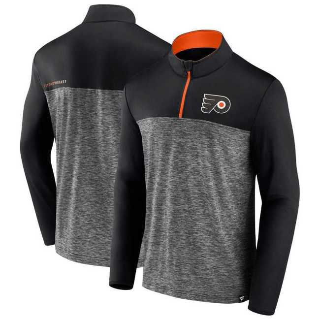 Men's hoodie PHI Mens Iconic Defender 1/4 Zip Philadelphia Flyers