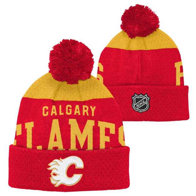 Kulich dětský CAL Stetchark Knit Calgary Flames