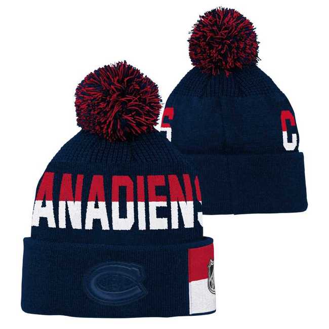 Kid's beanie MON Face-Off Jacquard Knit Montreal Canadiens