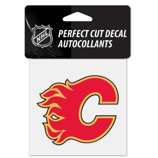 Samolepka CAL Perfect Cut Decal logo Calgary Flames