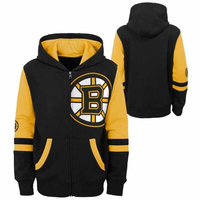 Kid's hoodie BOS Faceoff Full Zip Fleece Boston Bruins