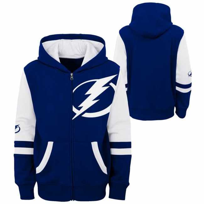 Kid's hoodie TBA Faceoff Full Zip Fleece Tampa Bay Lightning