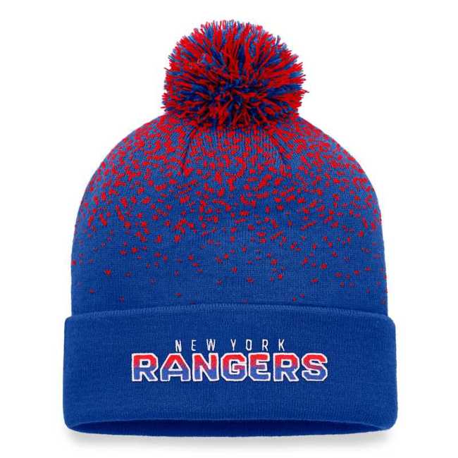 Beanie NYR Iconic Gradiant Cuff with Pom New York Rangers