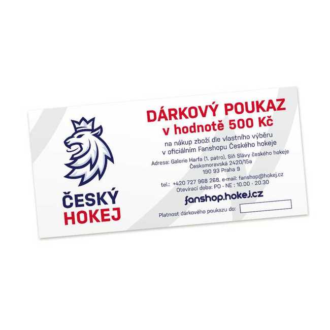 Gift voucher Czech Hockey worth CZK 500 CH