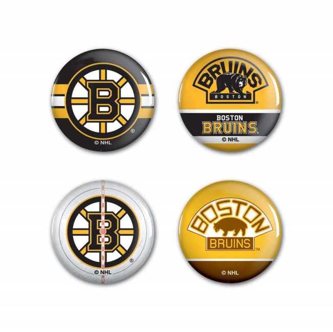 Placky BOS Button-Set 4ks Boston Bruins