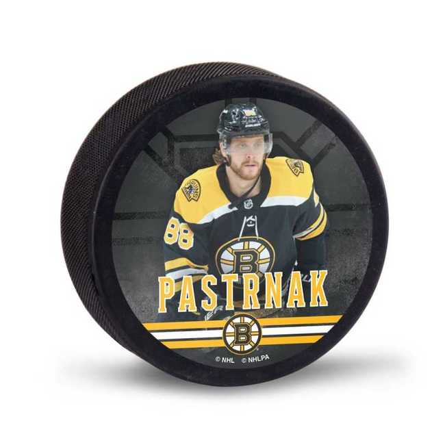 Puk BOS P88 Pastrňák Hockey Puck Boston Bruins