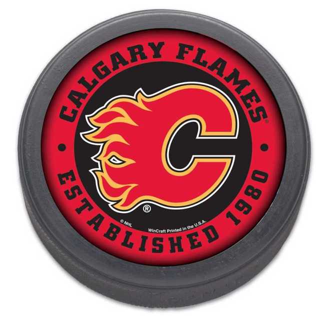 Hockey puck CAL Calgary Flames