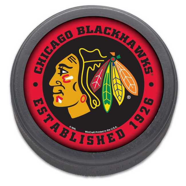 Hockey puck CHI Chicago Blackhawks