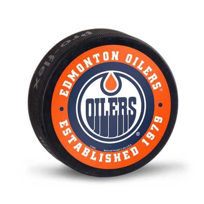Hockey puck EDM Edmonton Oilers