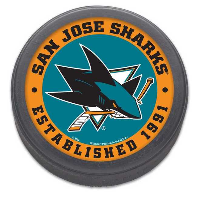 Hockey puck SJS San Jose Sharks