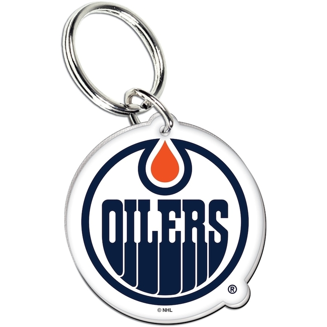 Key Ring EDM Acrylic Logo Edmonton Oilers