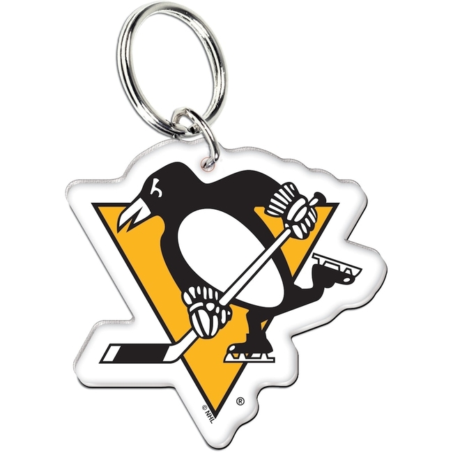 Key Ring PIT Acrylic Logo Pittsburgh Penguins