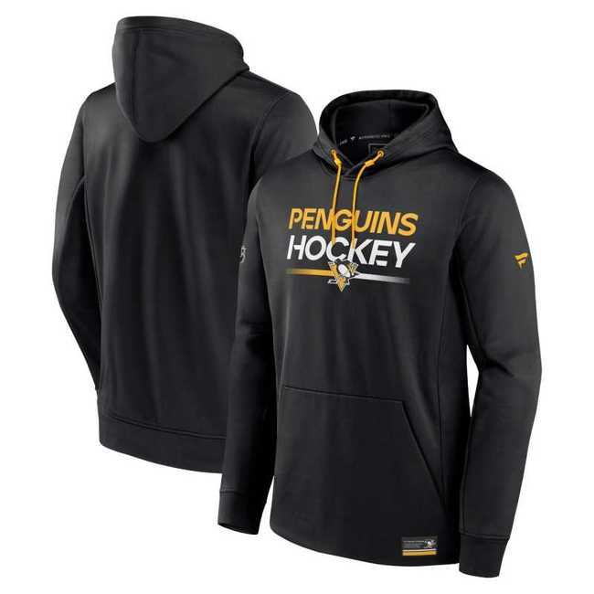 Men's hoodie PIT 23 Authentic Pro Poly Fleece POH Pittsburgh Penguins