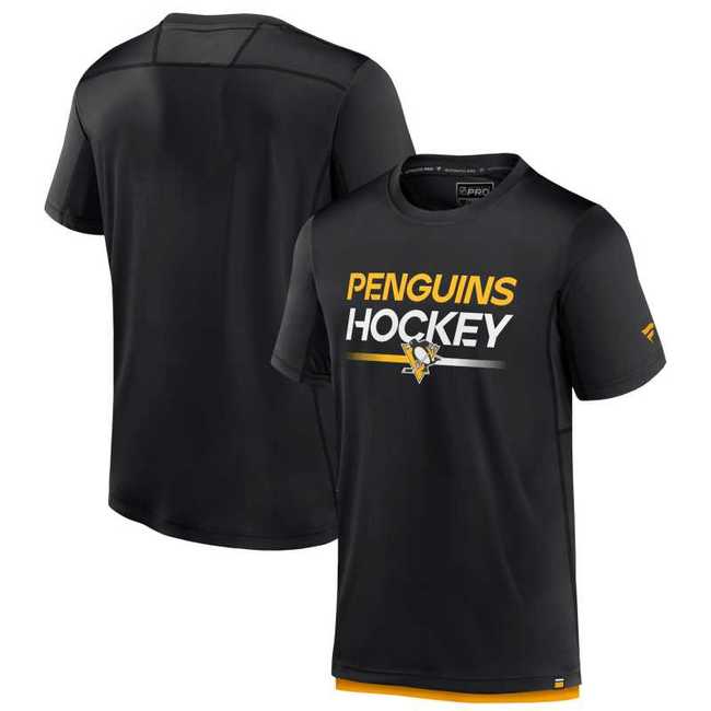 Tričko pánské sportovní PIT 23 Authentic Pro SS Tech Tee Pittsburgh Penguins