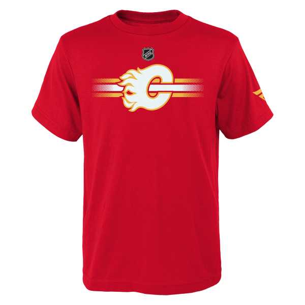 Kid's t-shirt CAL Main Apro Logo S/S Cotton Home Calgary Flames