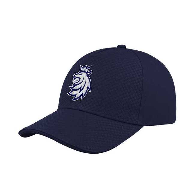 Cap for kids relax pattern with logo embroidery navy Czech Hockey CH