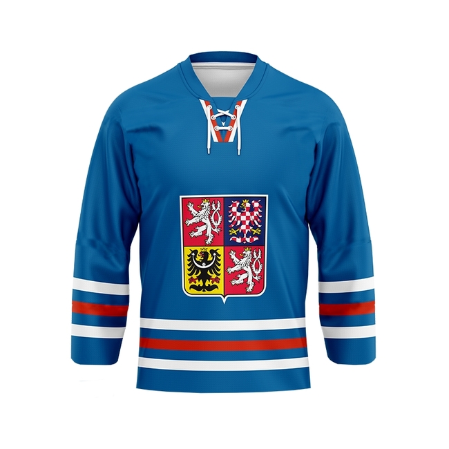 Retro fan jersey czech national team blue Czech Hockey